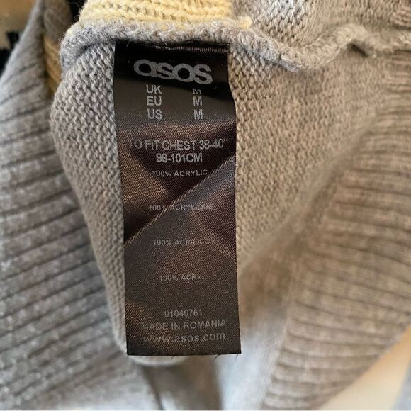 Asos-Patterned Sweater (Size:Medium) - Picture 4 of 7